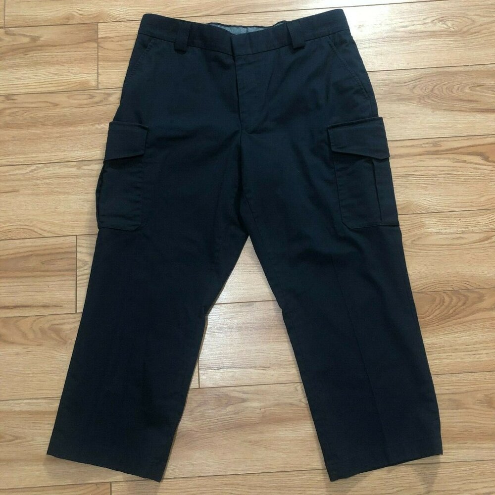 Blauer Cargo Pants Mens 36x26 Regular Navy Blue Comfort Waist Flat Front Uniform